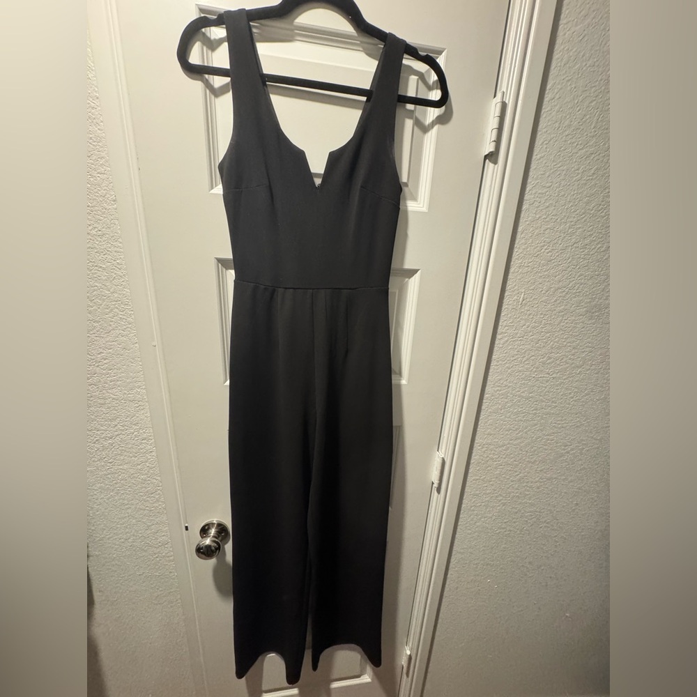 Miami Elegant Black Sleeveless Midi Romper